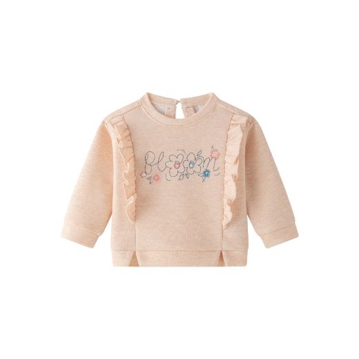Sudadera rizo con volantes bebé niña
