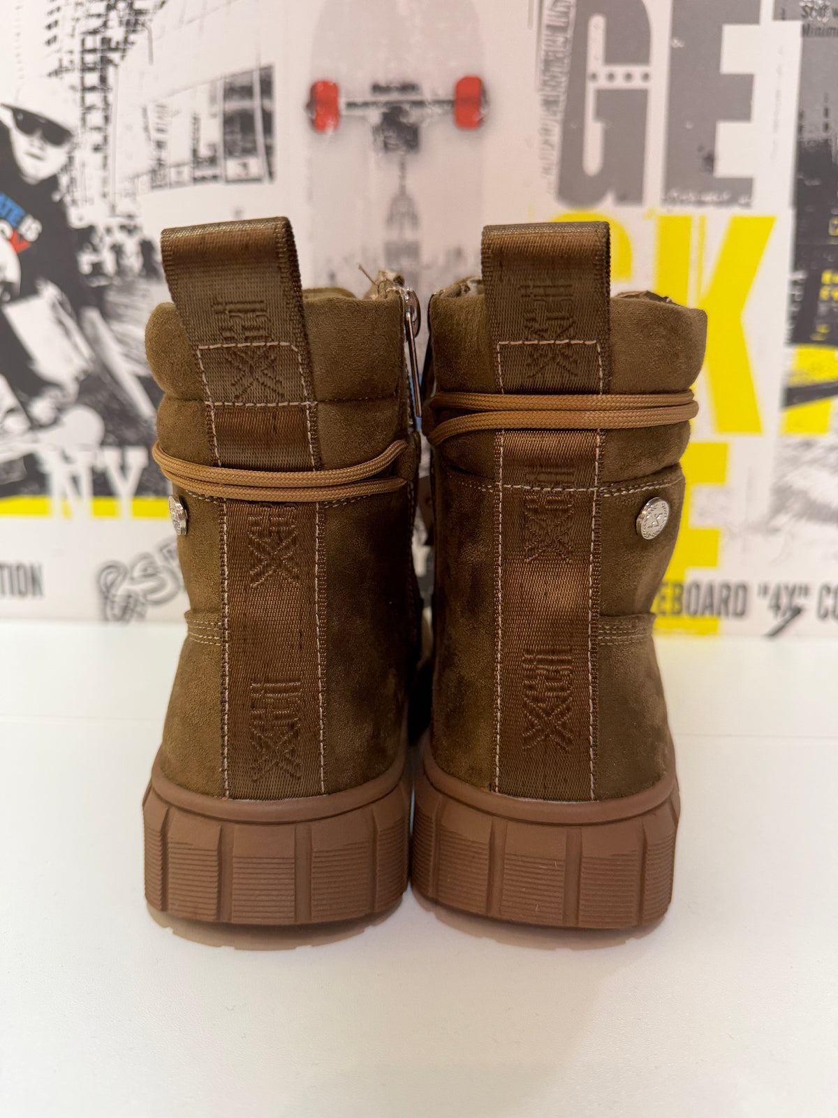 Bota antelina taupe