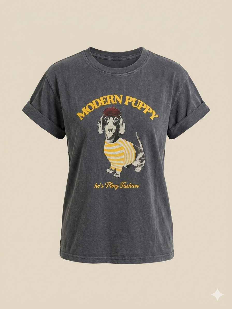 Camiseta Modern Puppy