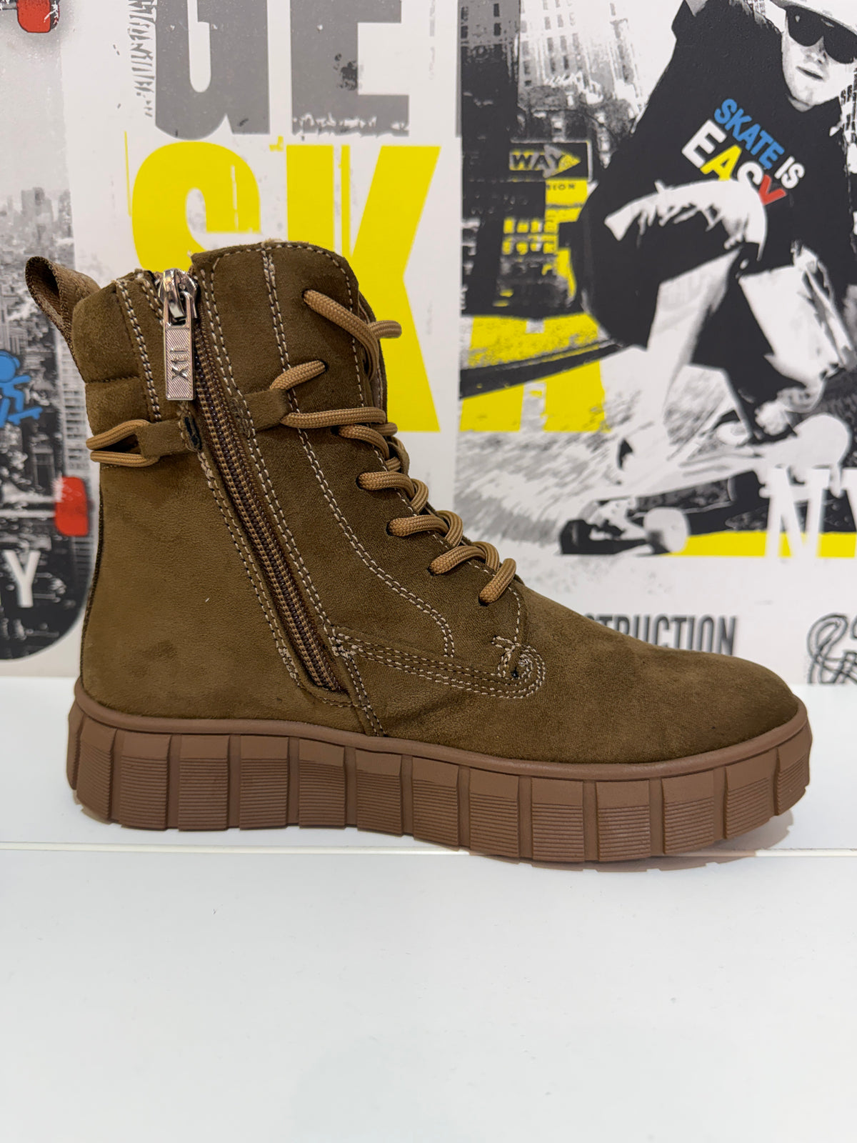 Bota antelina taupe
