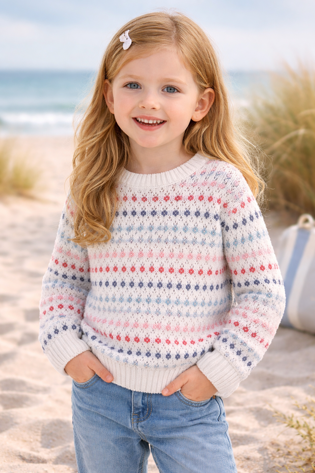 Jersey tricotosa de niña