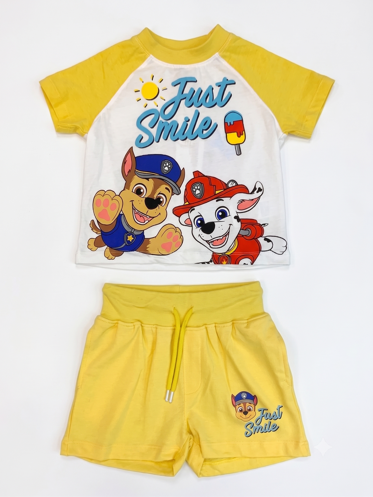 Conjunto camiseta manga corta y bermuda Patrulla Canina.
