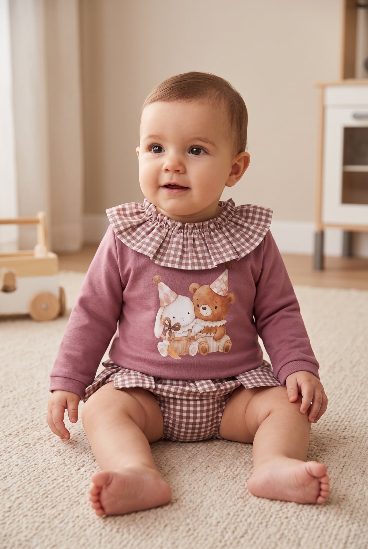 Conjunto bebé niña manga larga