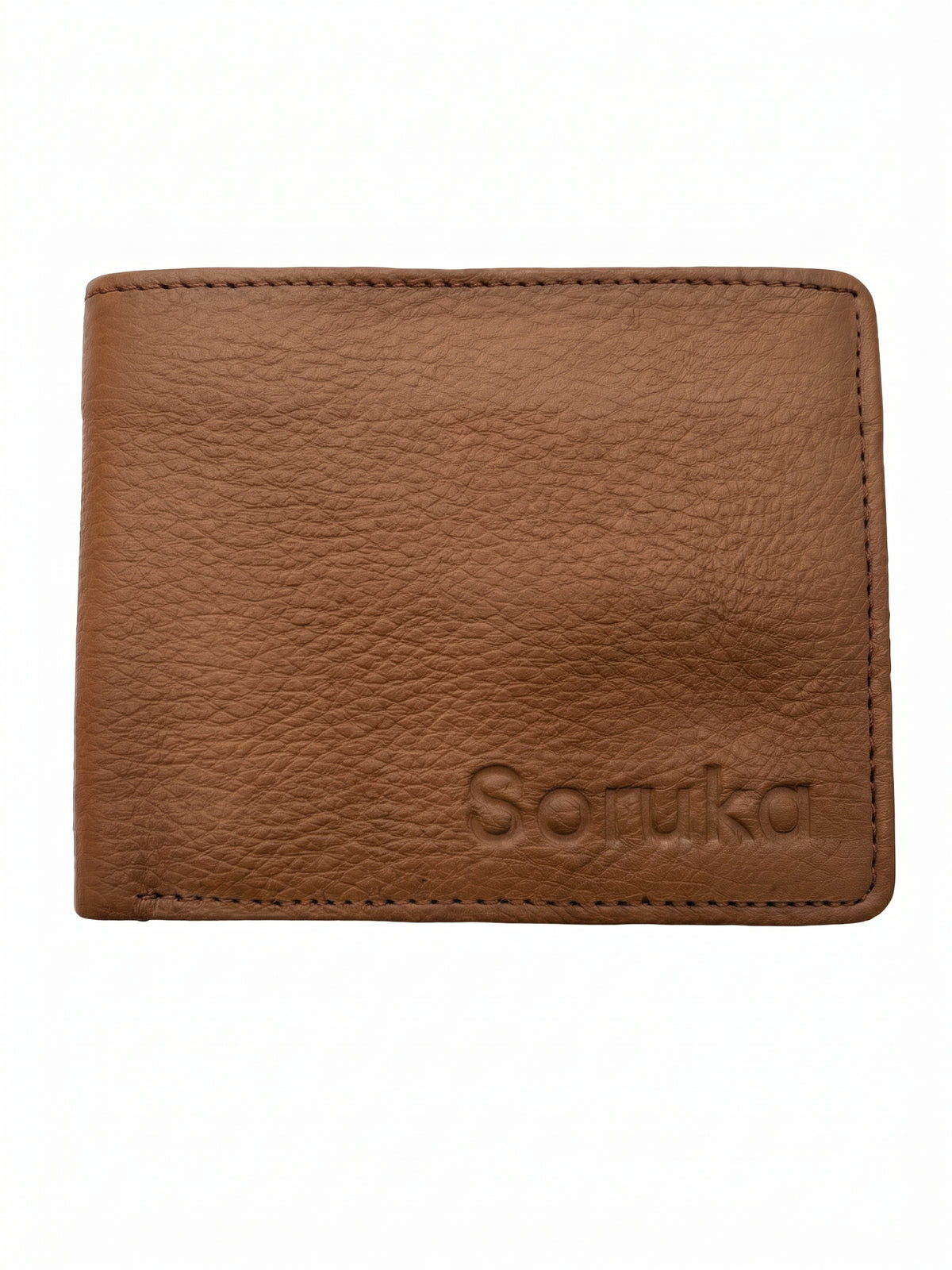 Cartera de chico piel ALAIN café