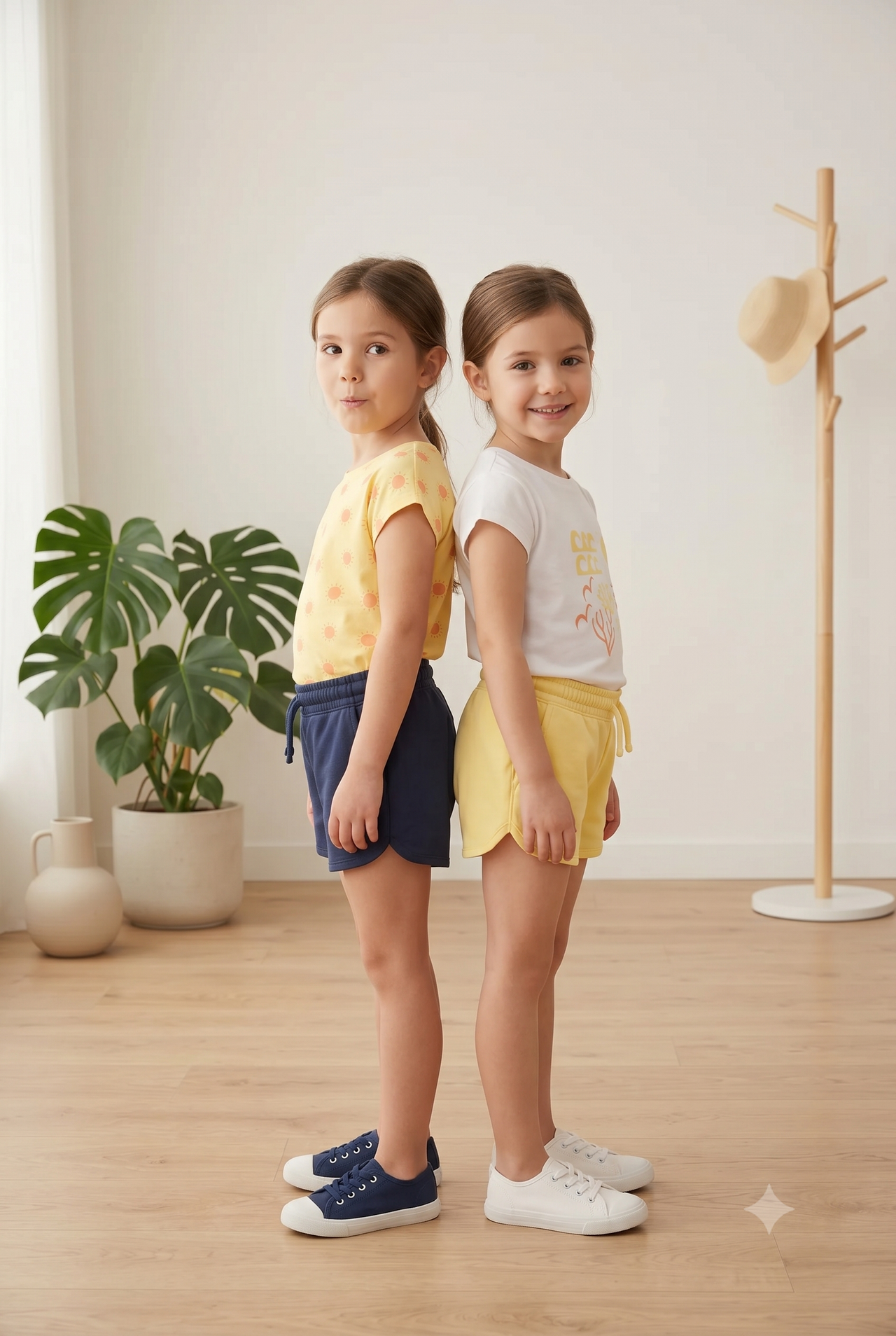 Pack 2 camisetas manga corta niña