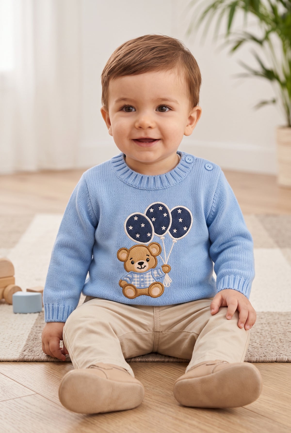 Jersey de punto Globos bebe niño