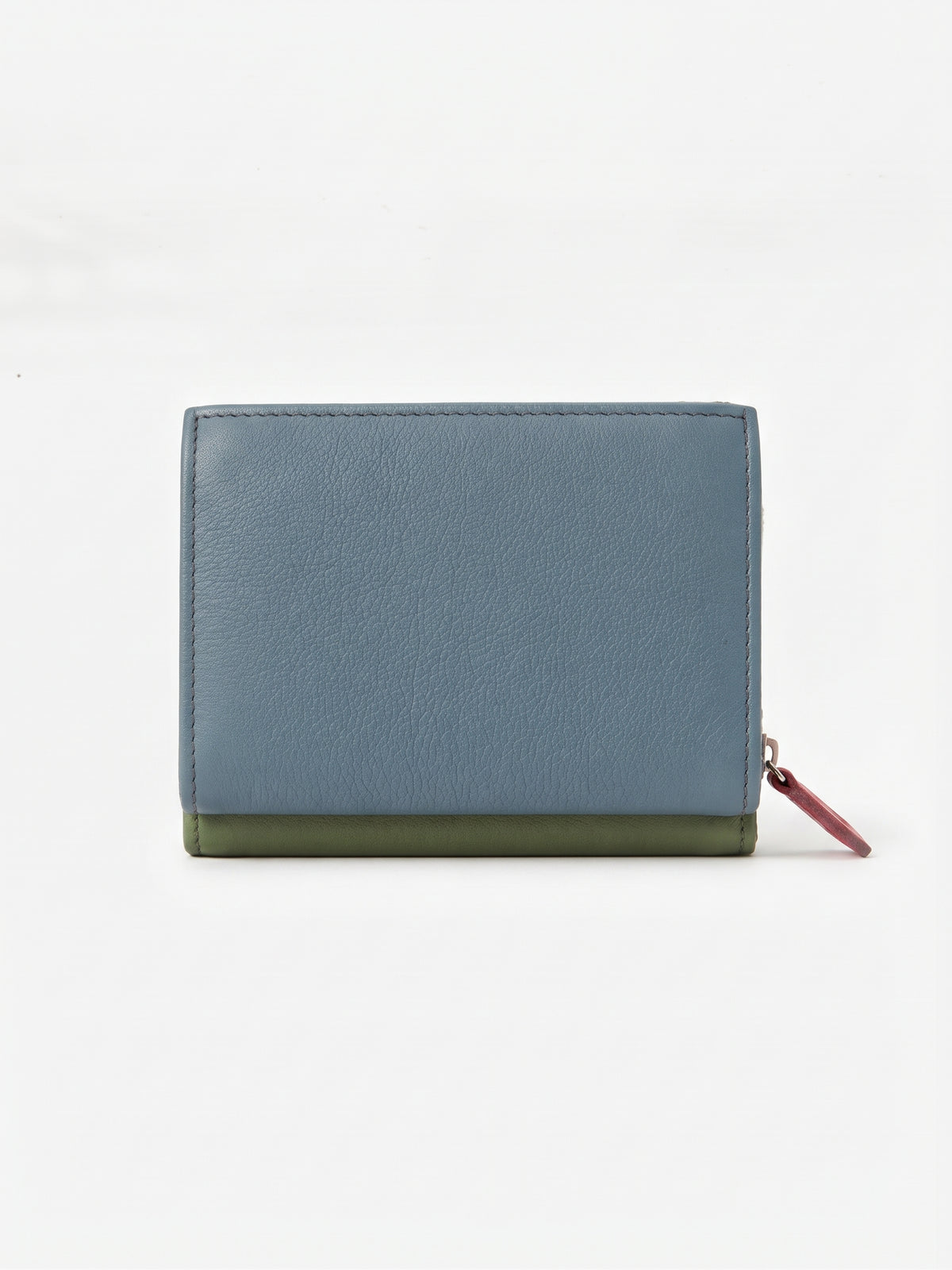 Cartera piel animal print/verde