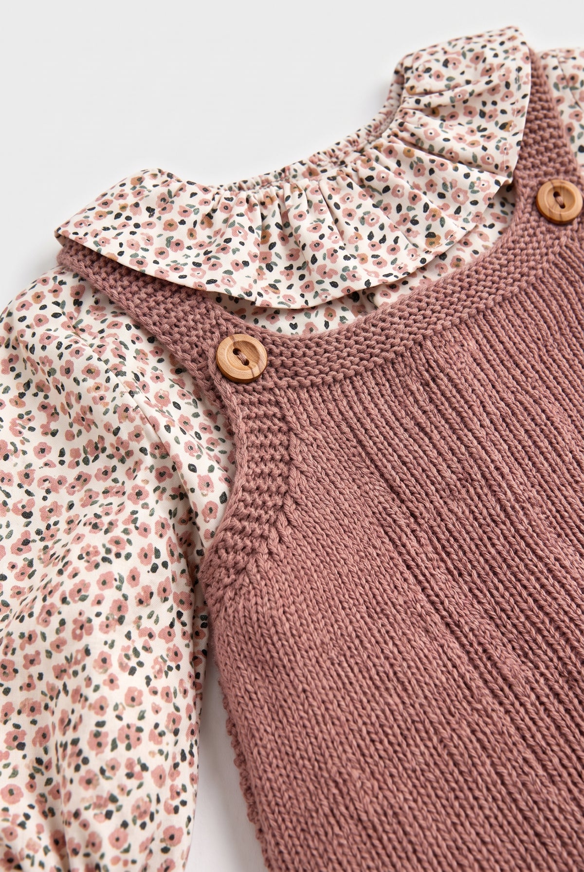 Conjunto ranita punto niña rosa