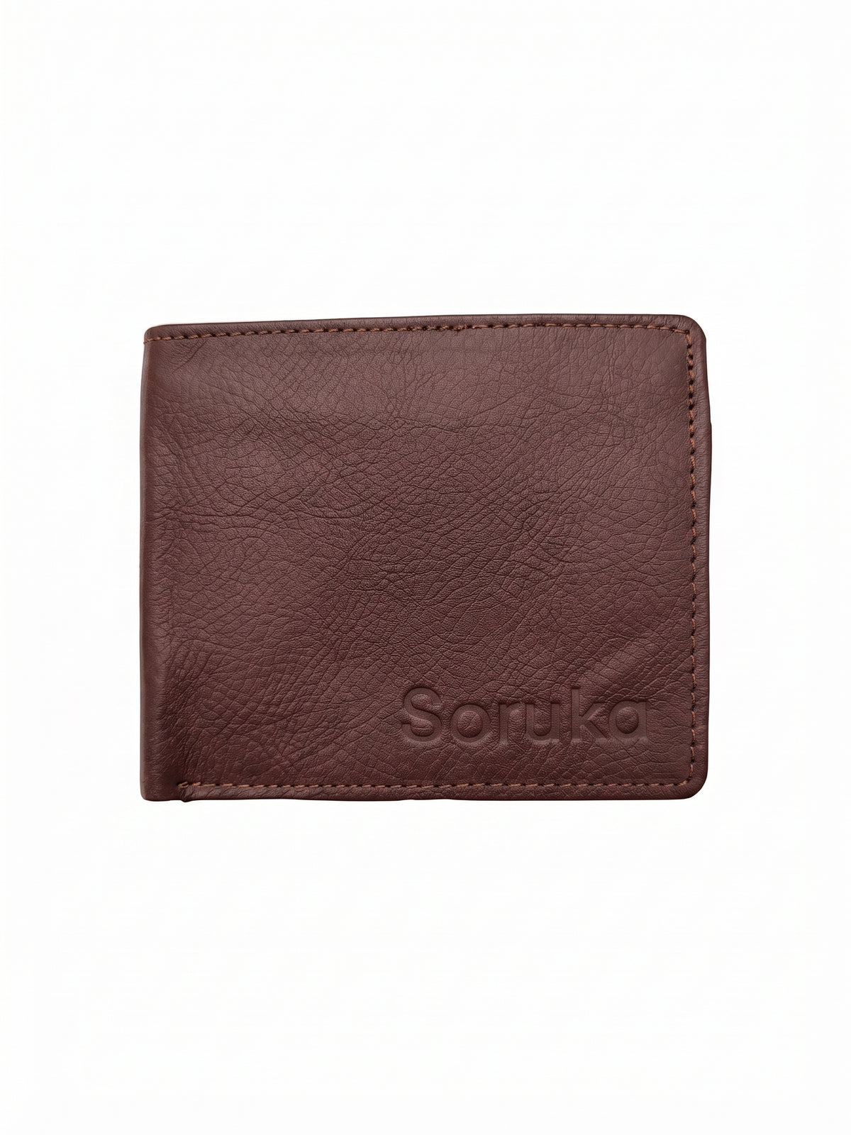 Cartera de hombre piel granate