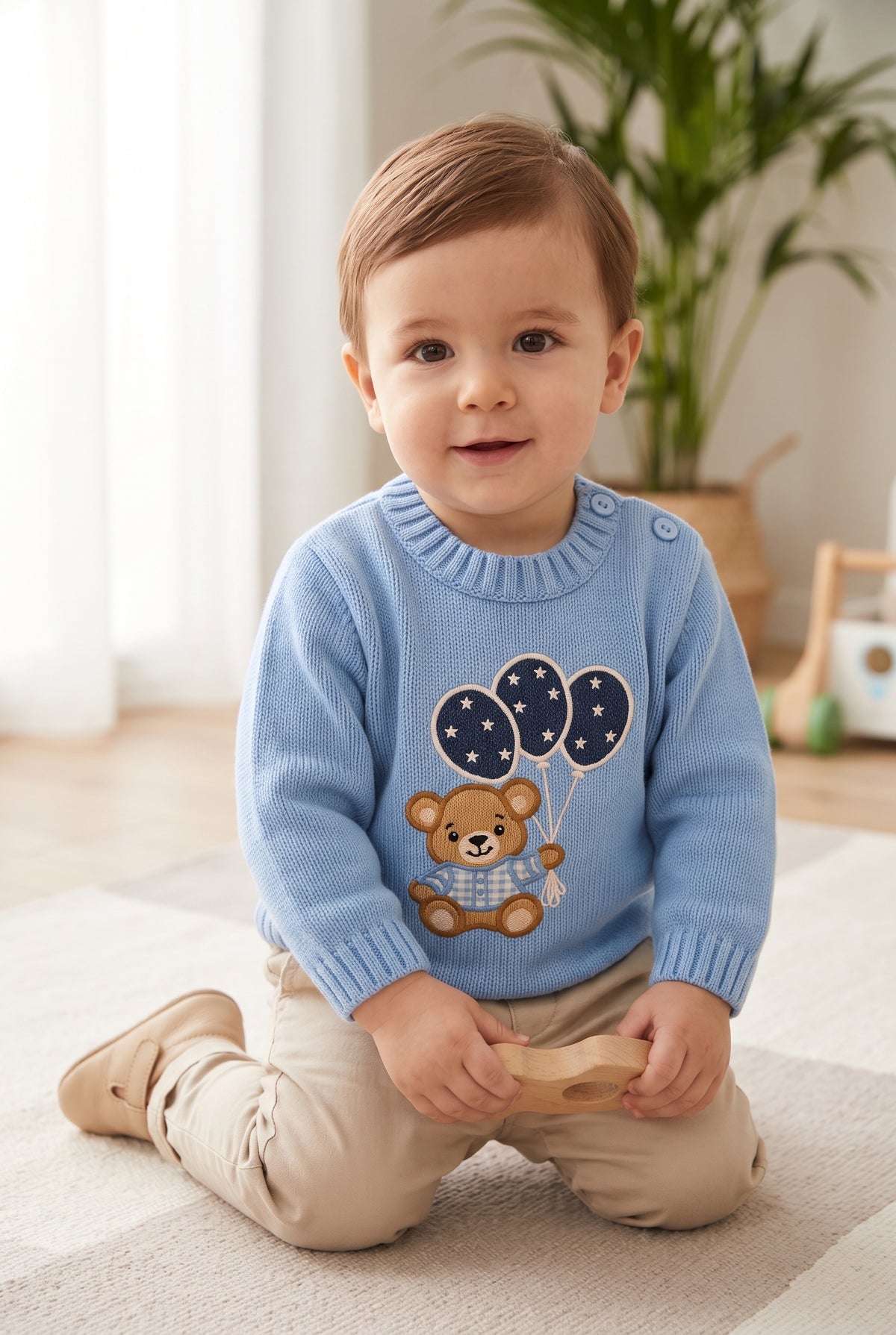 Jersey de punto Globos bebe niño
