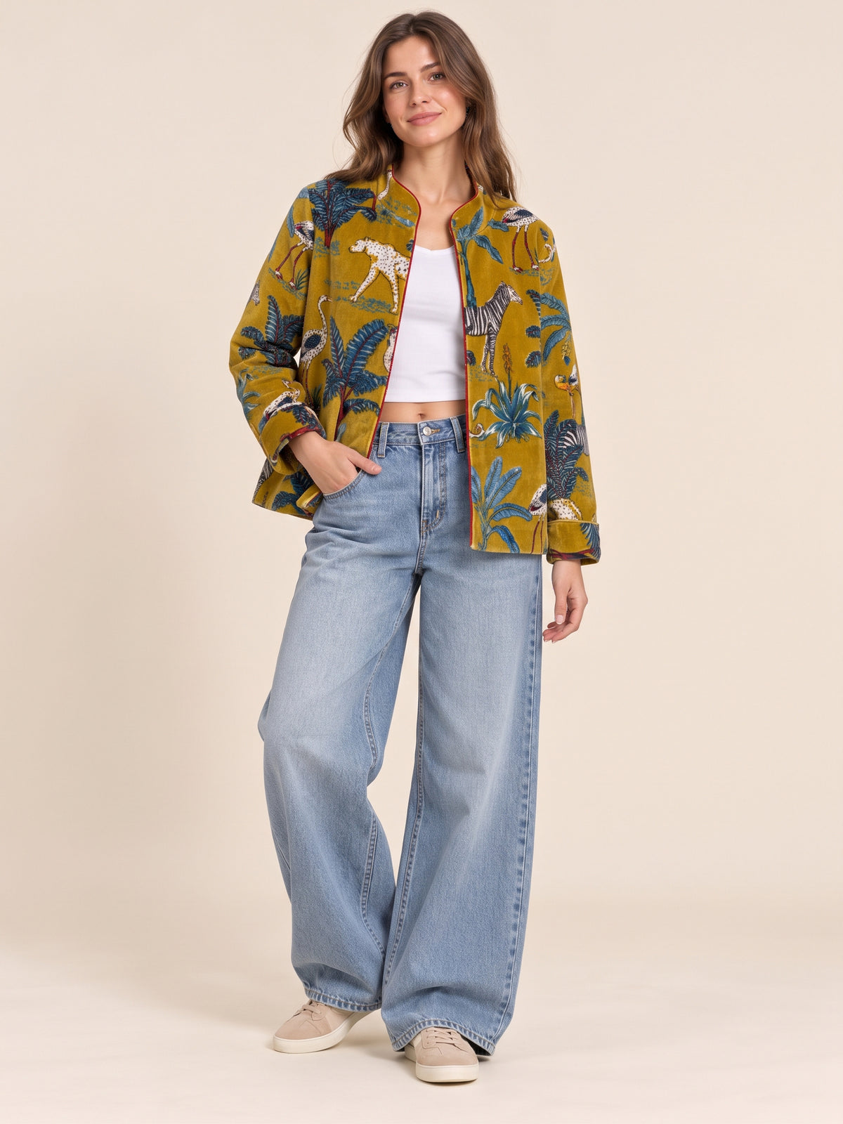 Chaqueta mujer bordada Suzani