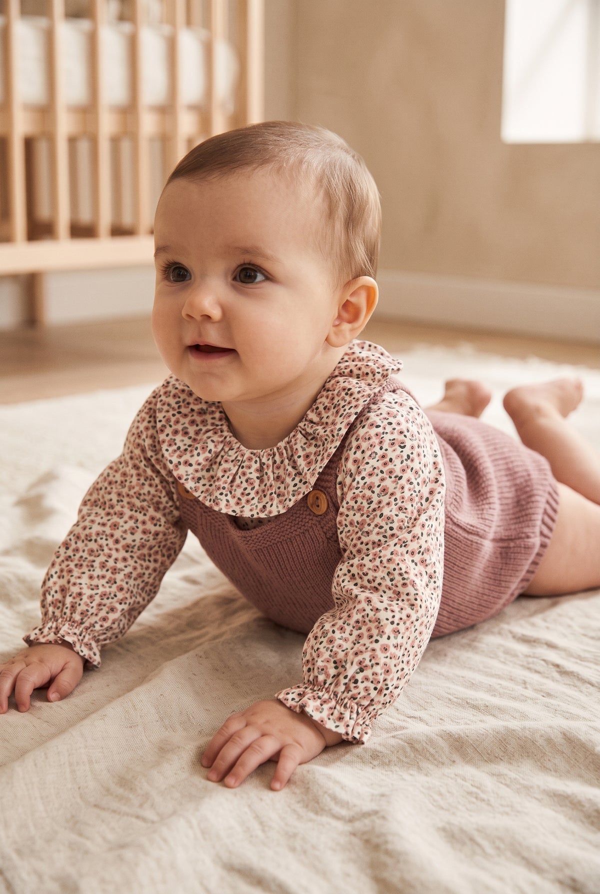 Conjunto ranita punto niña rosa