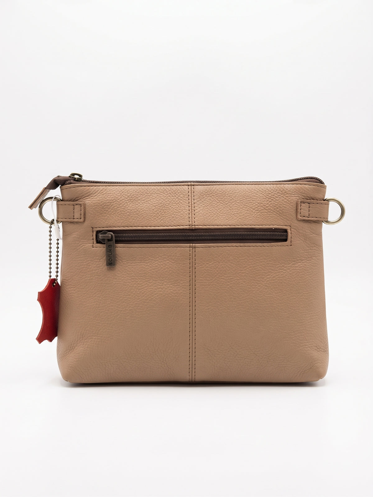 Bolso pana/piel IONA granate