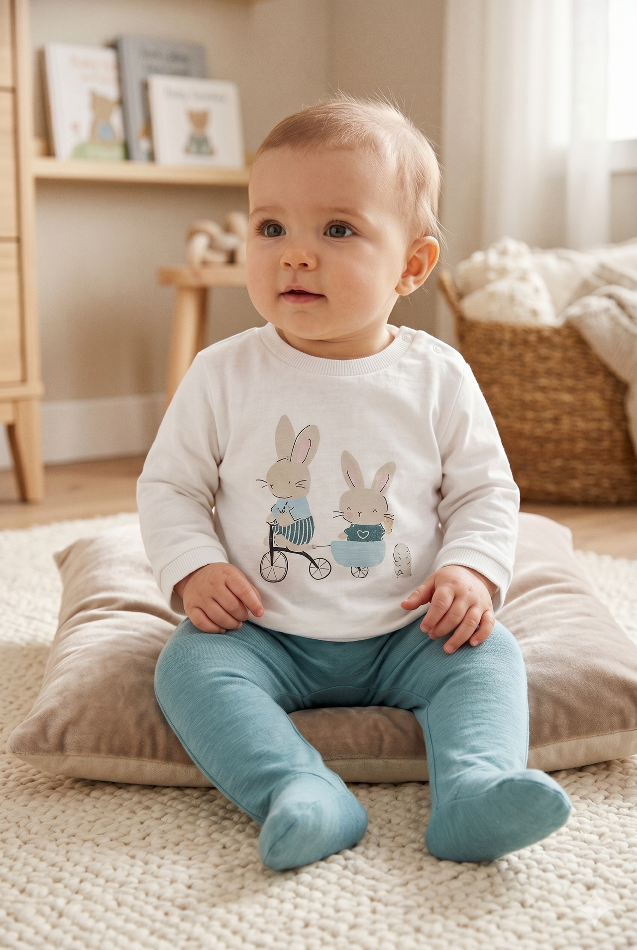 Conjunto polaina conejitos