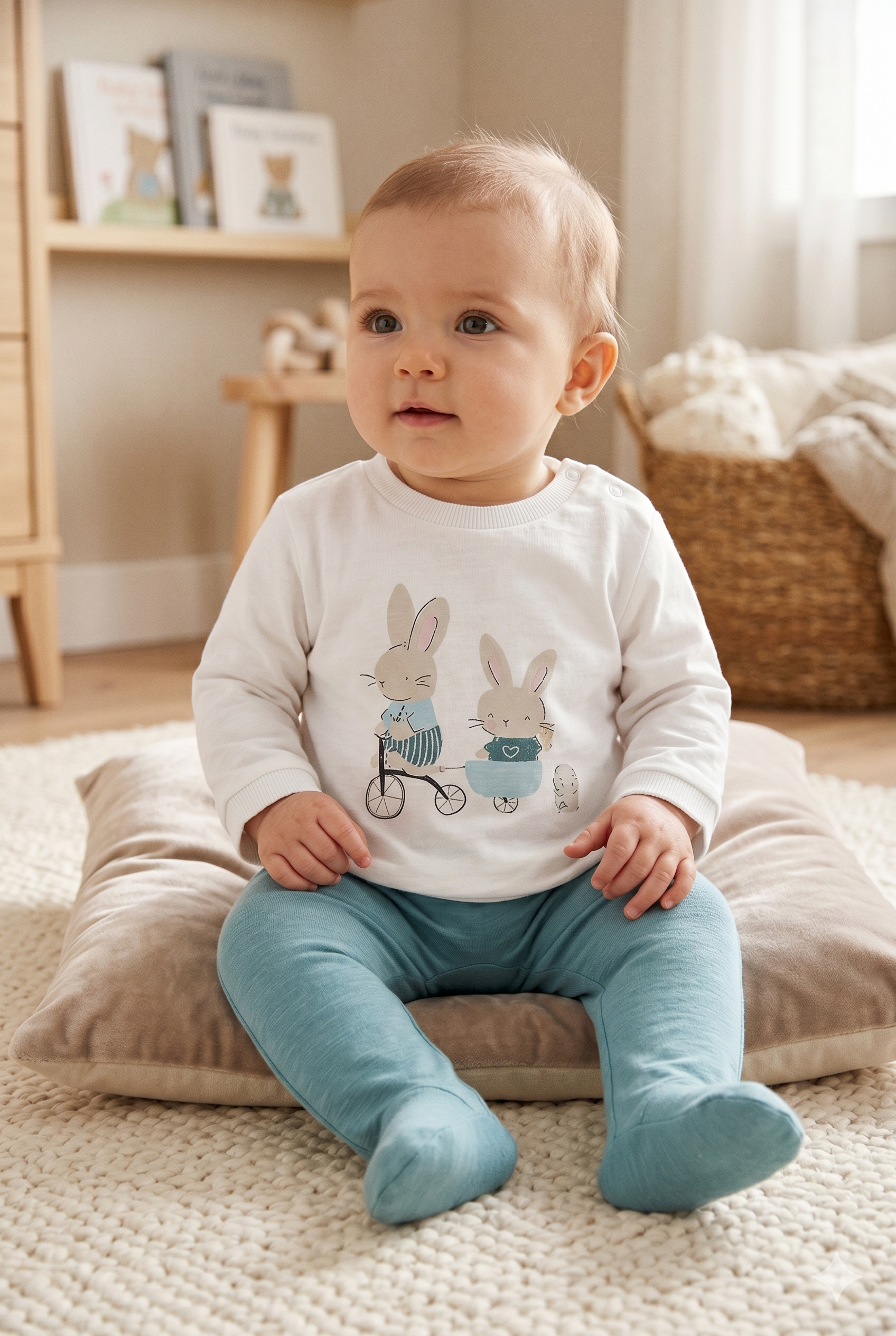 Conjunto polaina conejitos