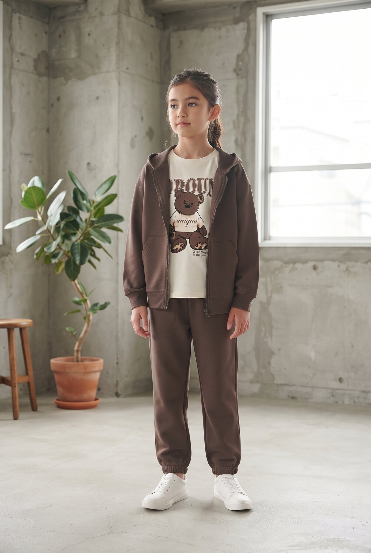 Conjunto 3 piezas sudadera pantalón con camiseta