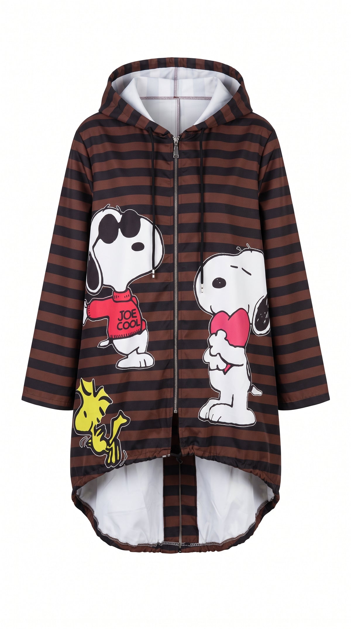 Chubasquero sin forro interior Snoopy rayas mujer