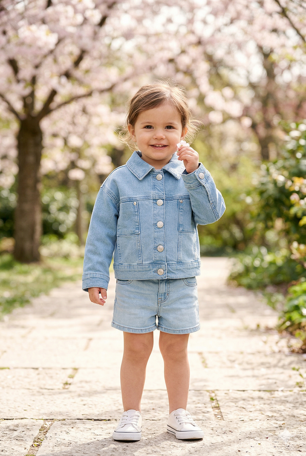 Cazadora denim de niña