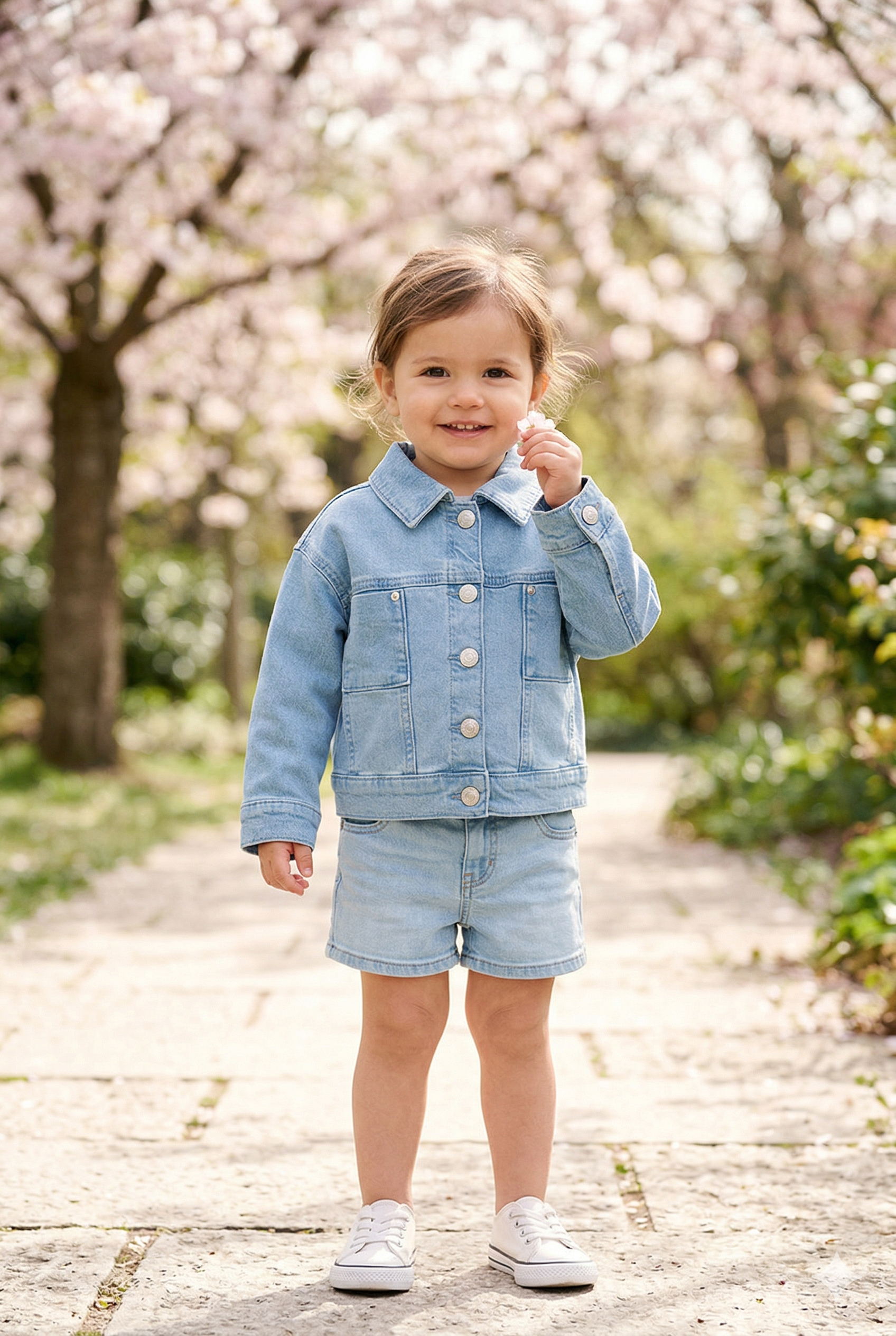 Cazadora denim de niña