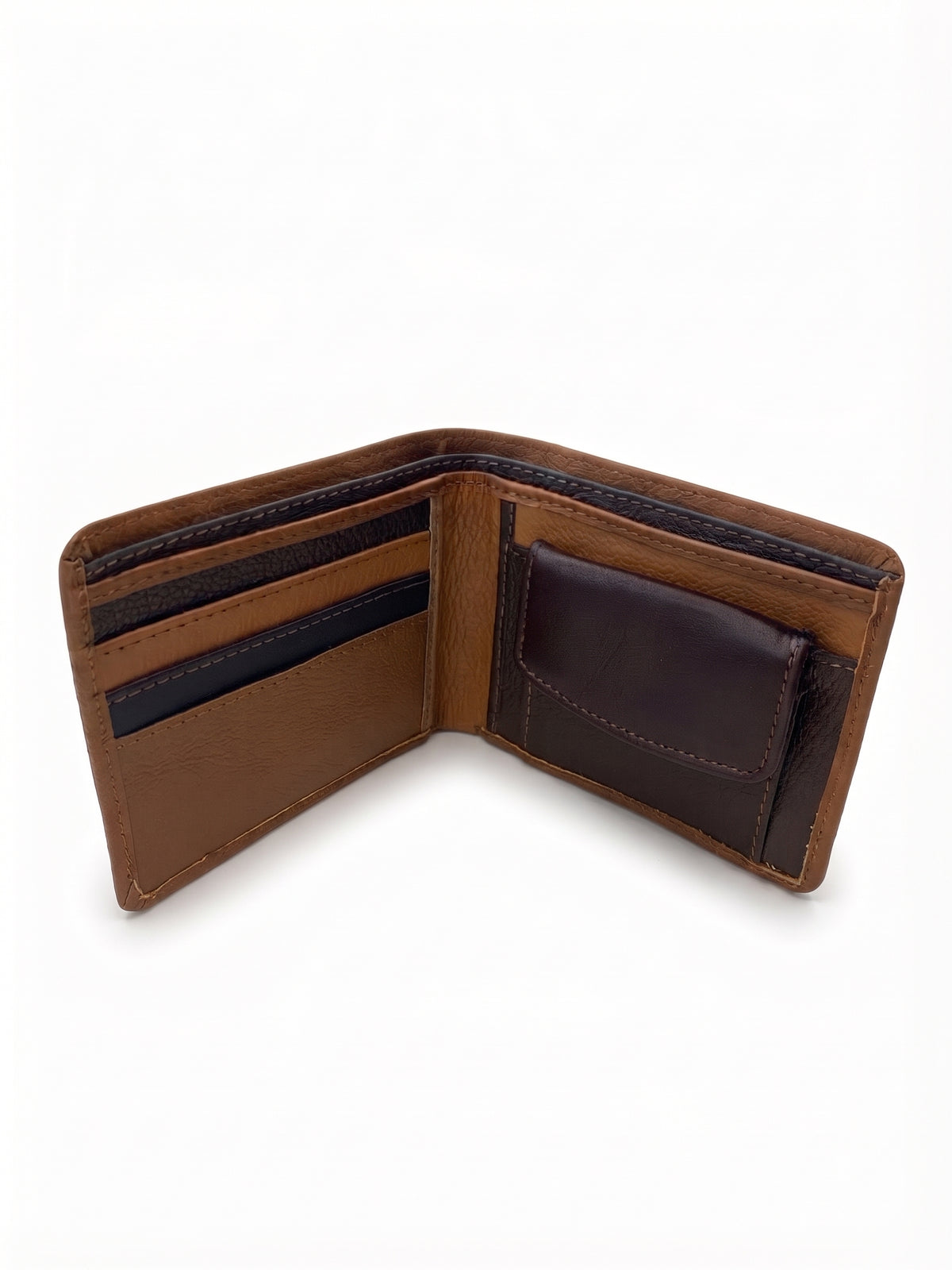 Cartera de chico piel marrón