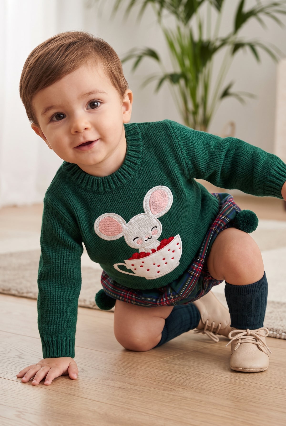 Conjunto jersey con braga ratón bebe niño