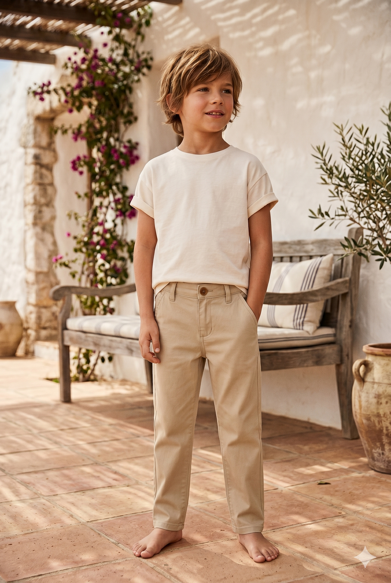 Pantalon Largo Tipo Chino