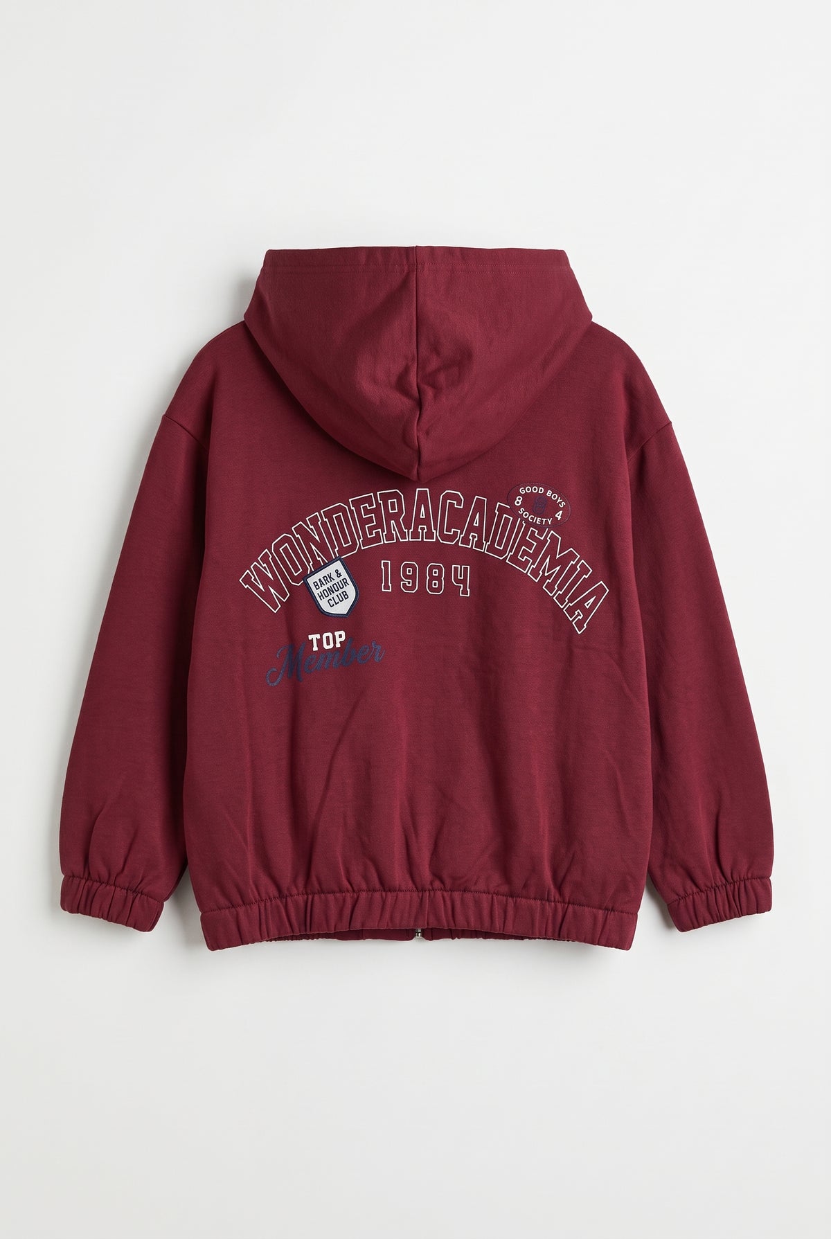 Chaqueta felpa inspiración universitaria niño