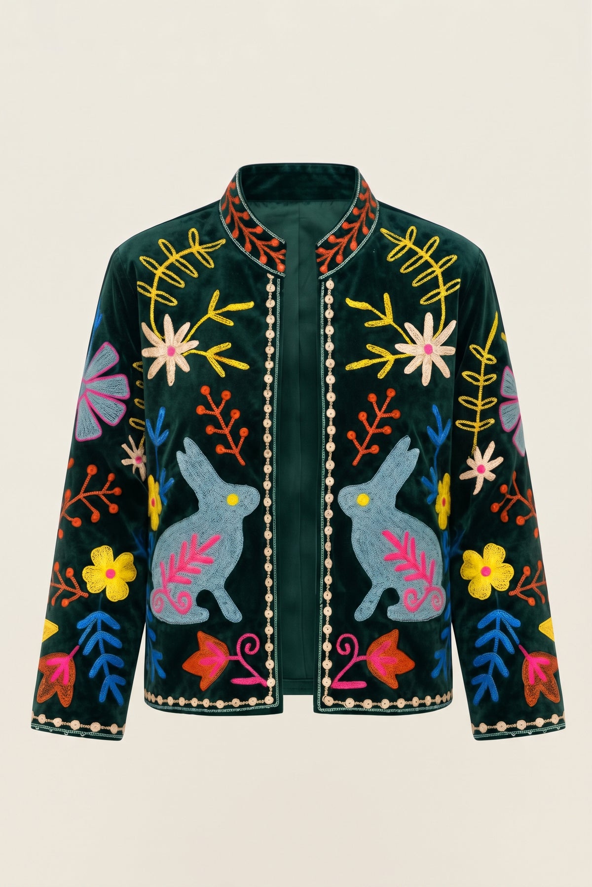 Chaqueta bordada Suzani