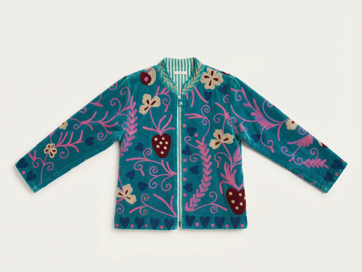 Chaqueta bordada mujer Suzani