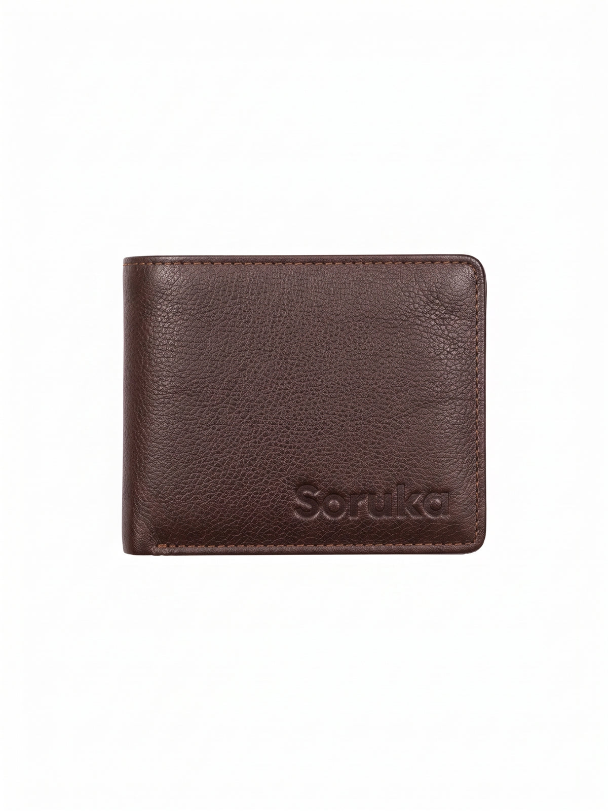 Cartera de chico piel ALAIN marron oscuro