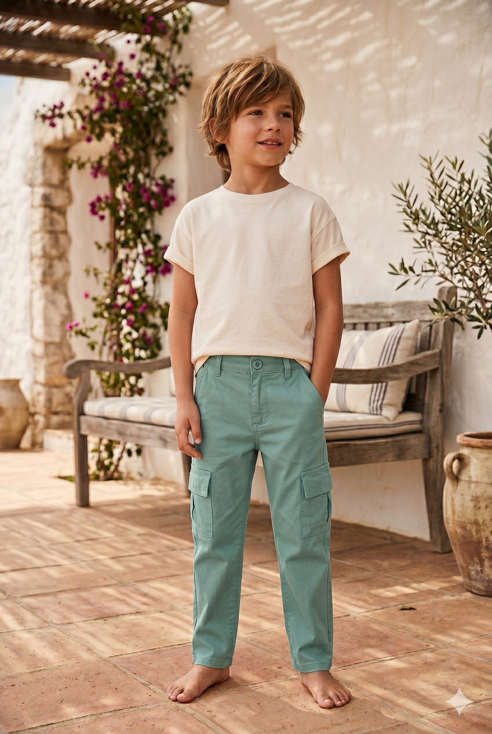 Pantalón lino de niño