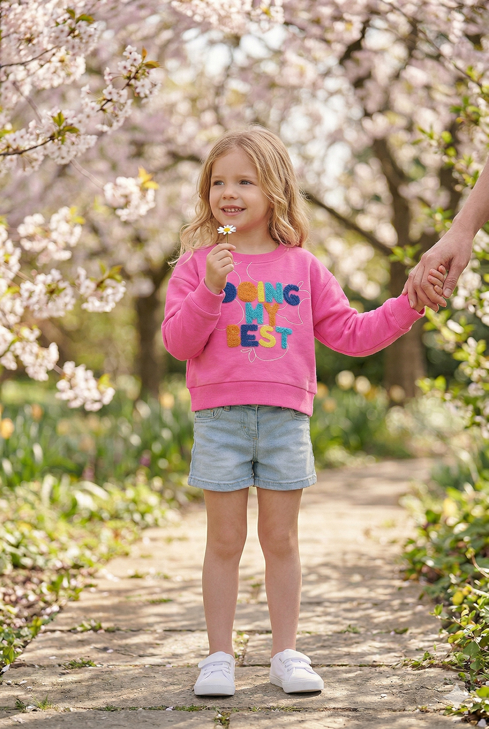 Sudadera felpa flamé de niña