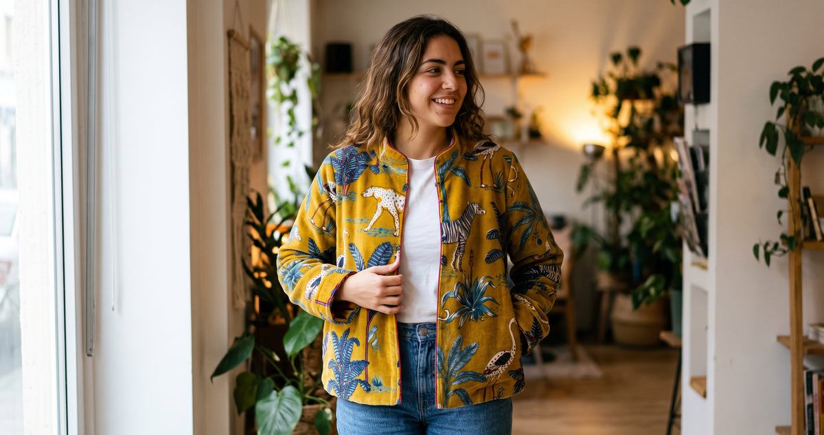 Chaqueta mujer bordada Suzani