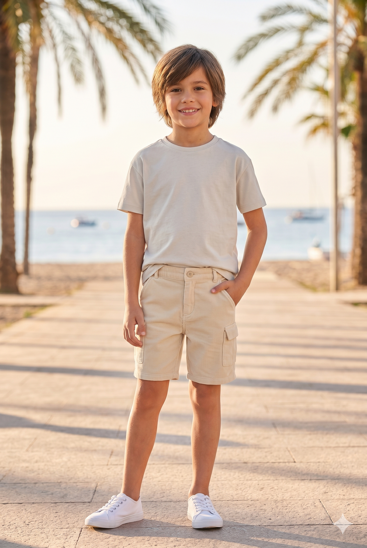 Bermudas felpa de niño