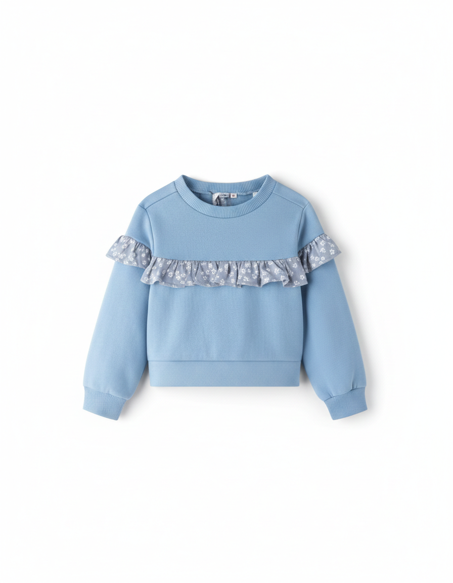 Sudadera azul lazo