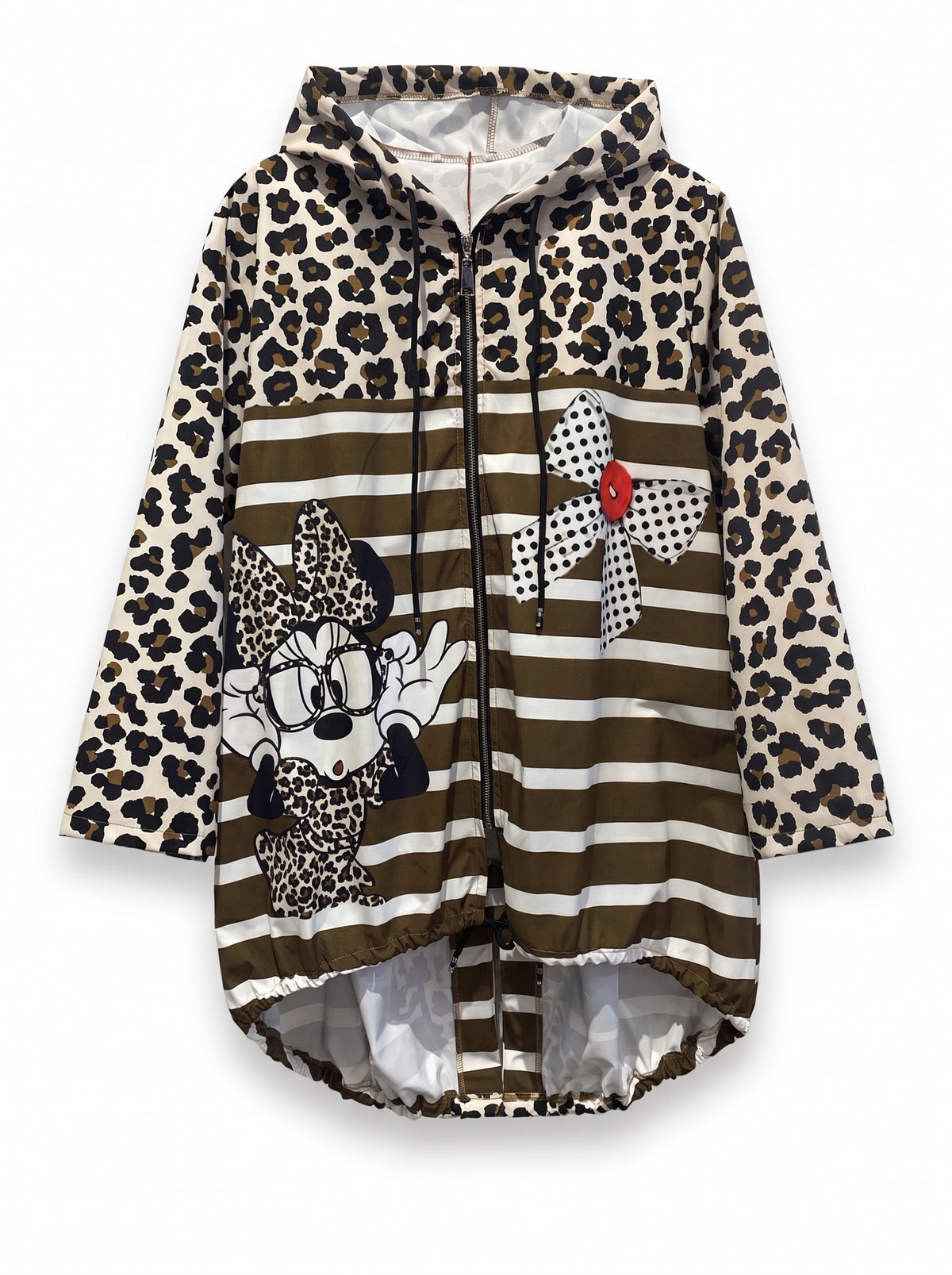 Chubasquero sin forro interior Minnie animal print mujer
