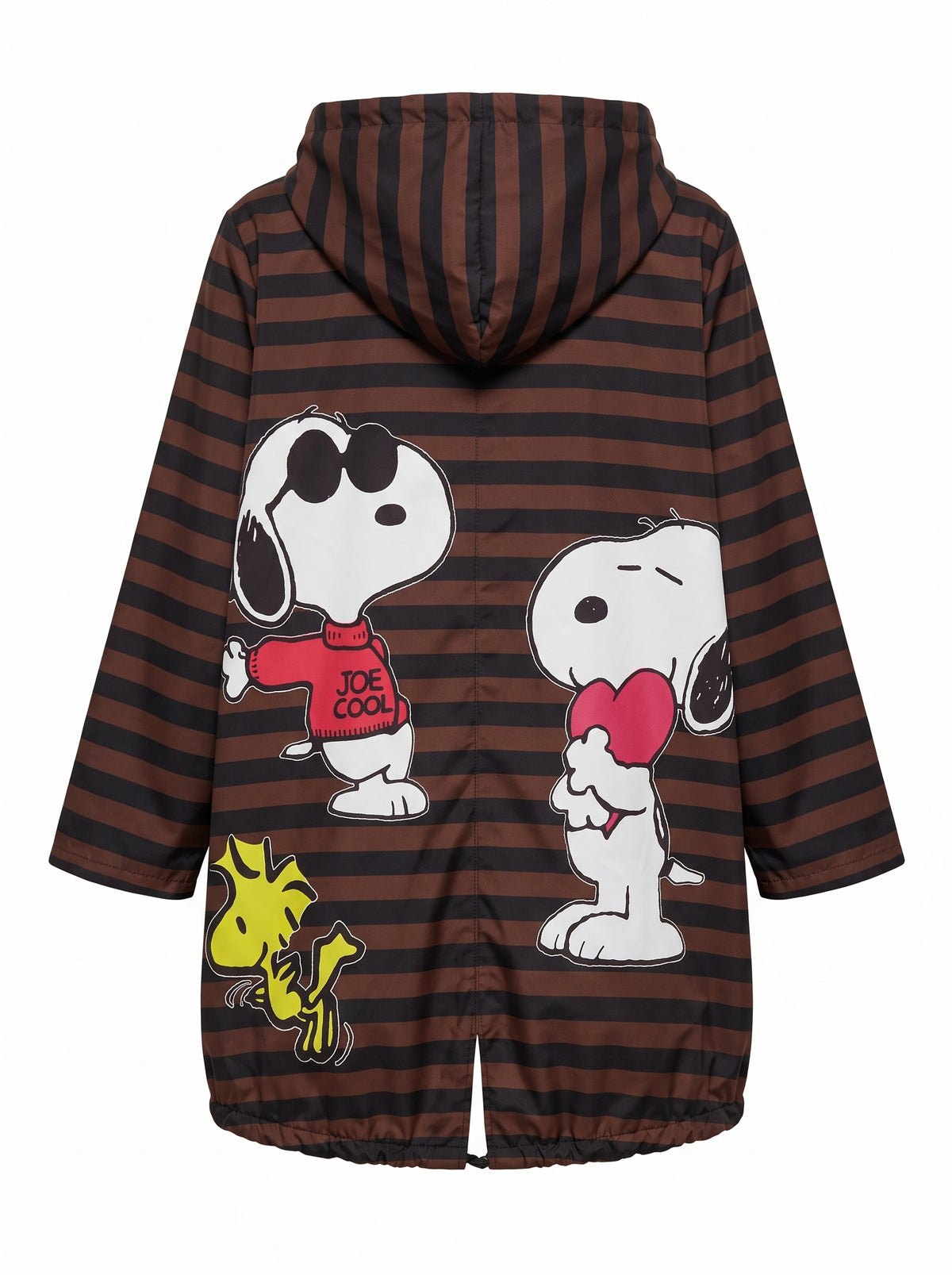 Chubasquero sin forro interior Snoopy rayas mujer