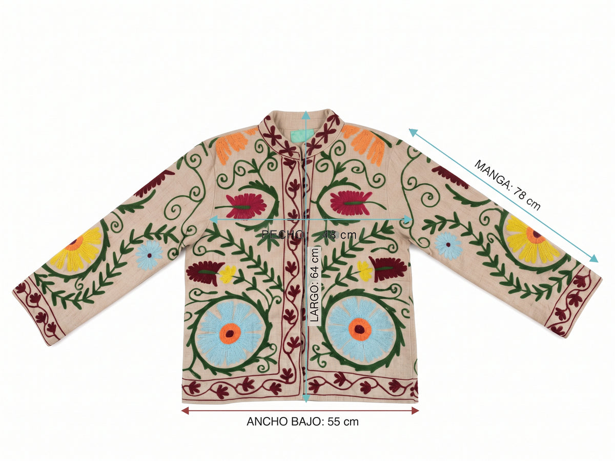 Chaqueta bordada mujer  Suzani