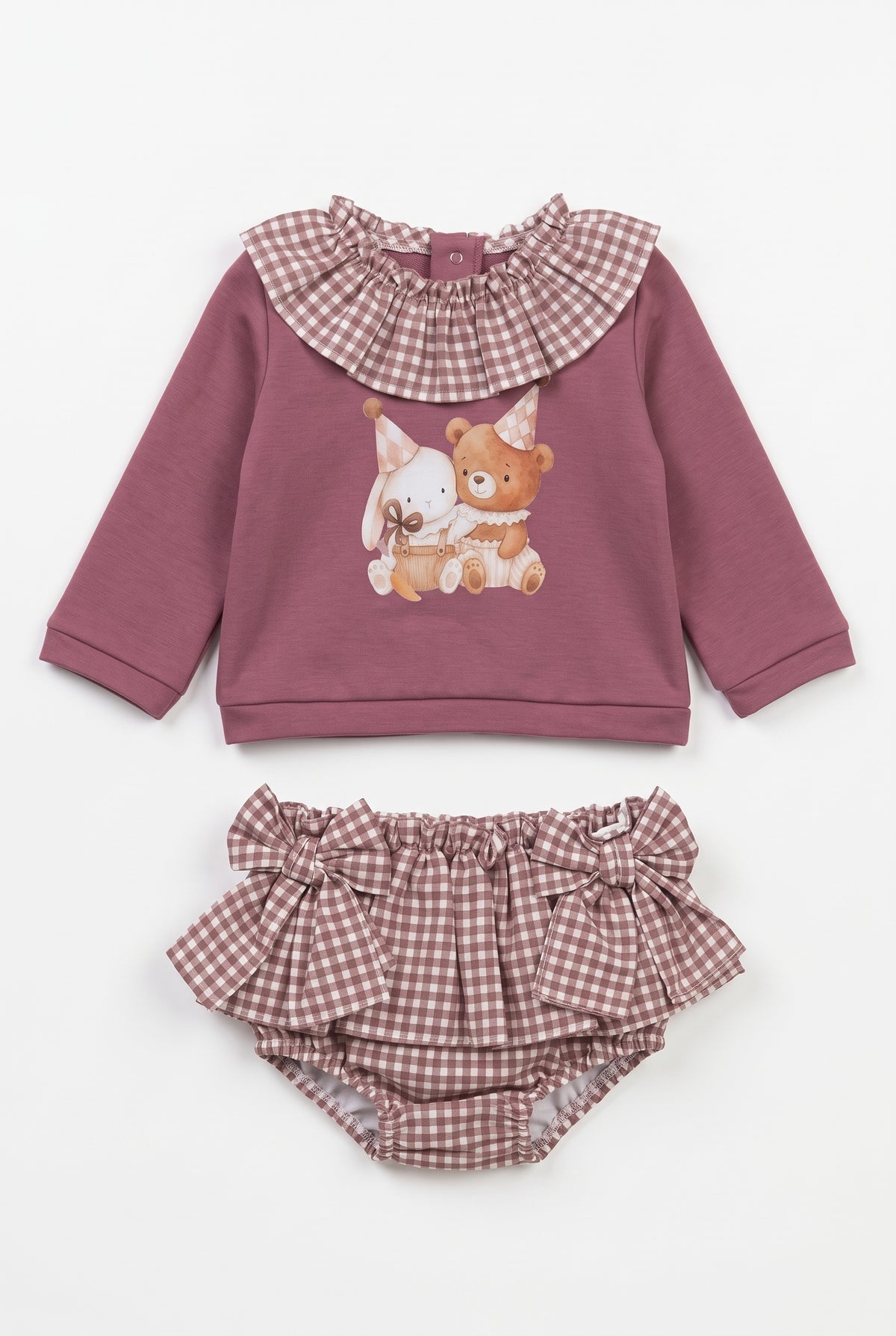 Conjunto bebé niña manga larga