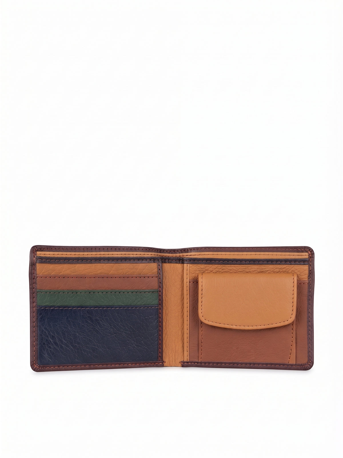 Cartera de hombre piel granate