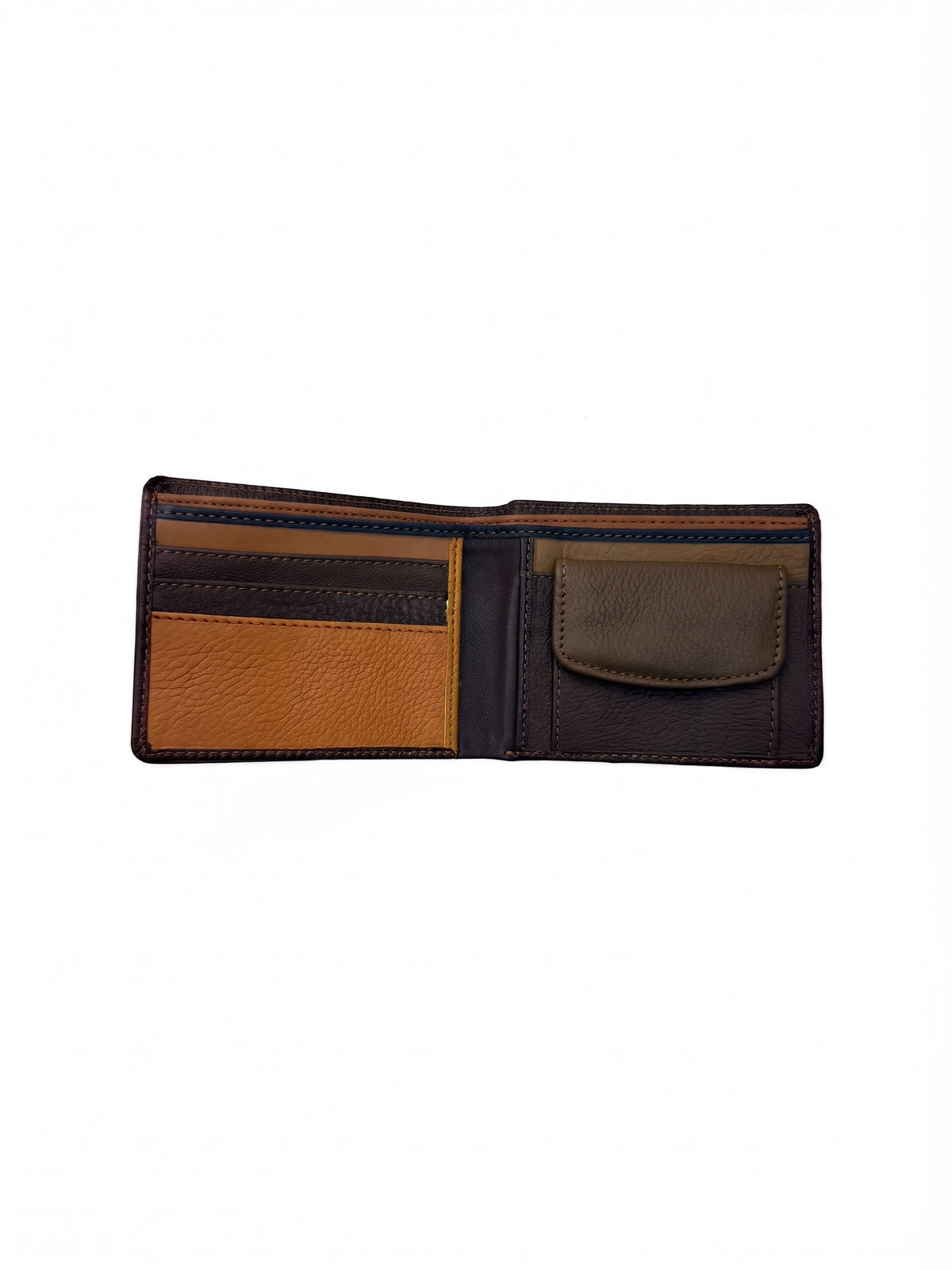 Cartera de chico piel ALAIN marron oscuro