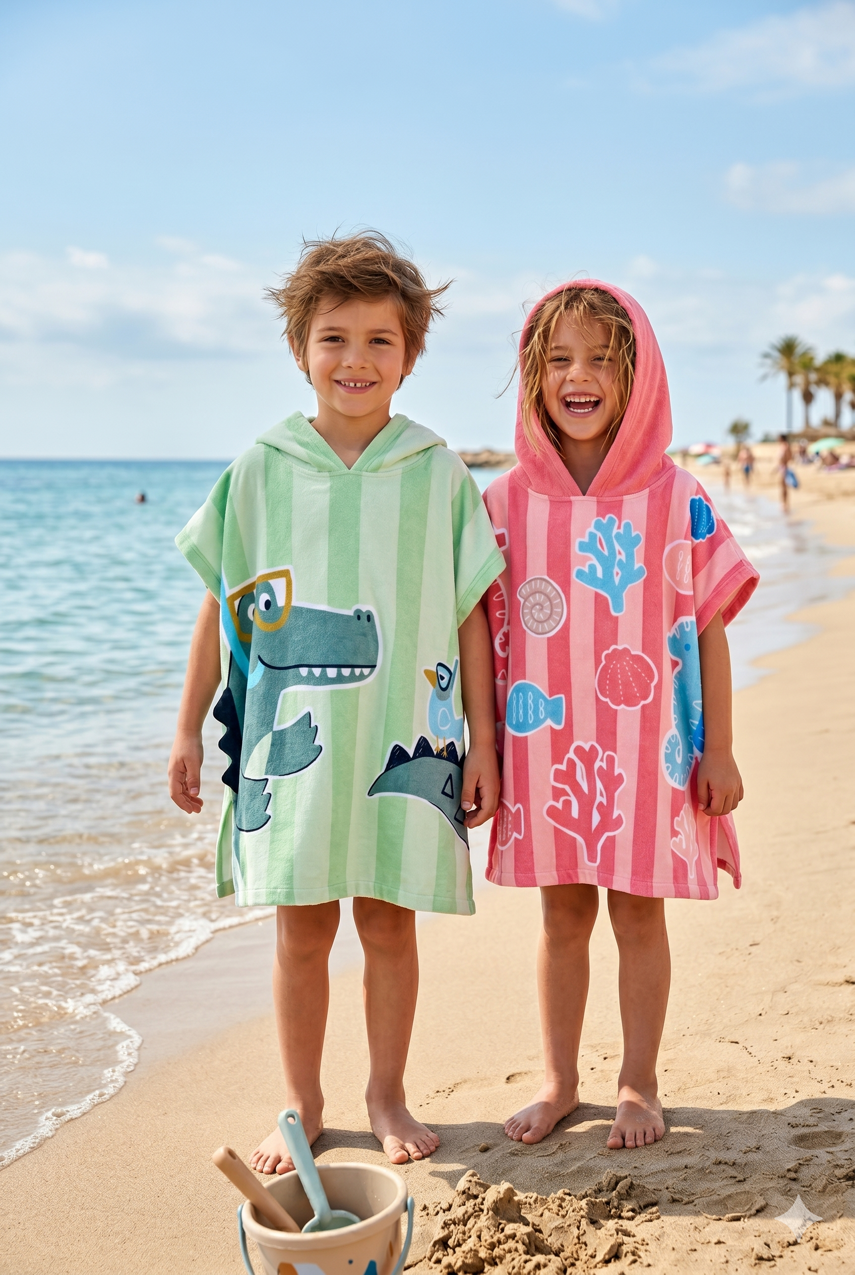 Toalla playa con capucha