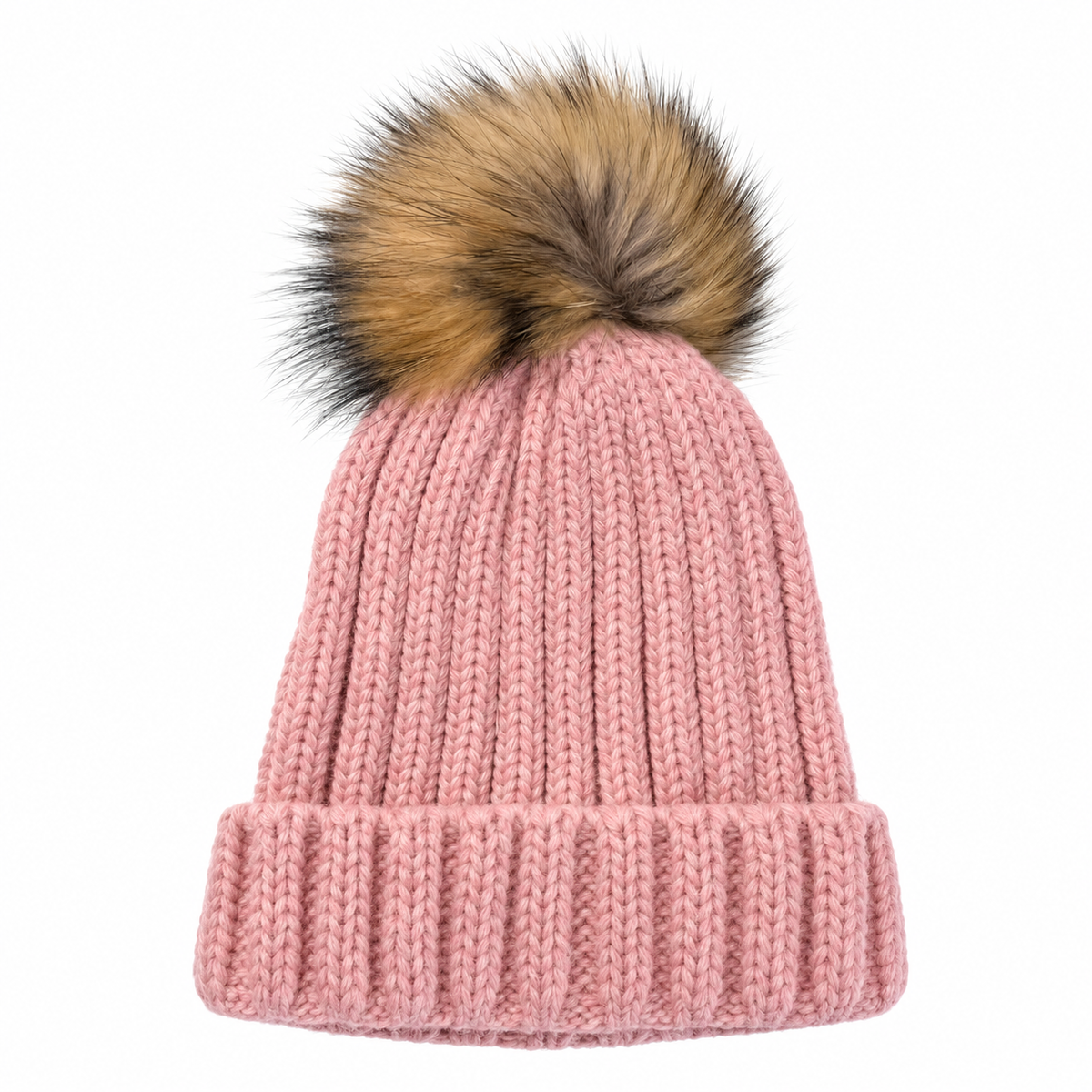 Gorro Pompon pelo maquillaje bebe