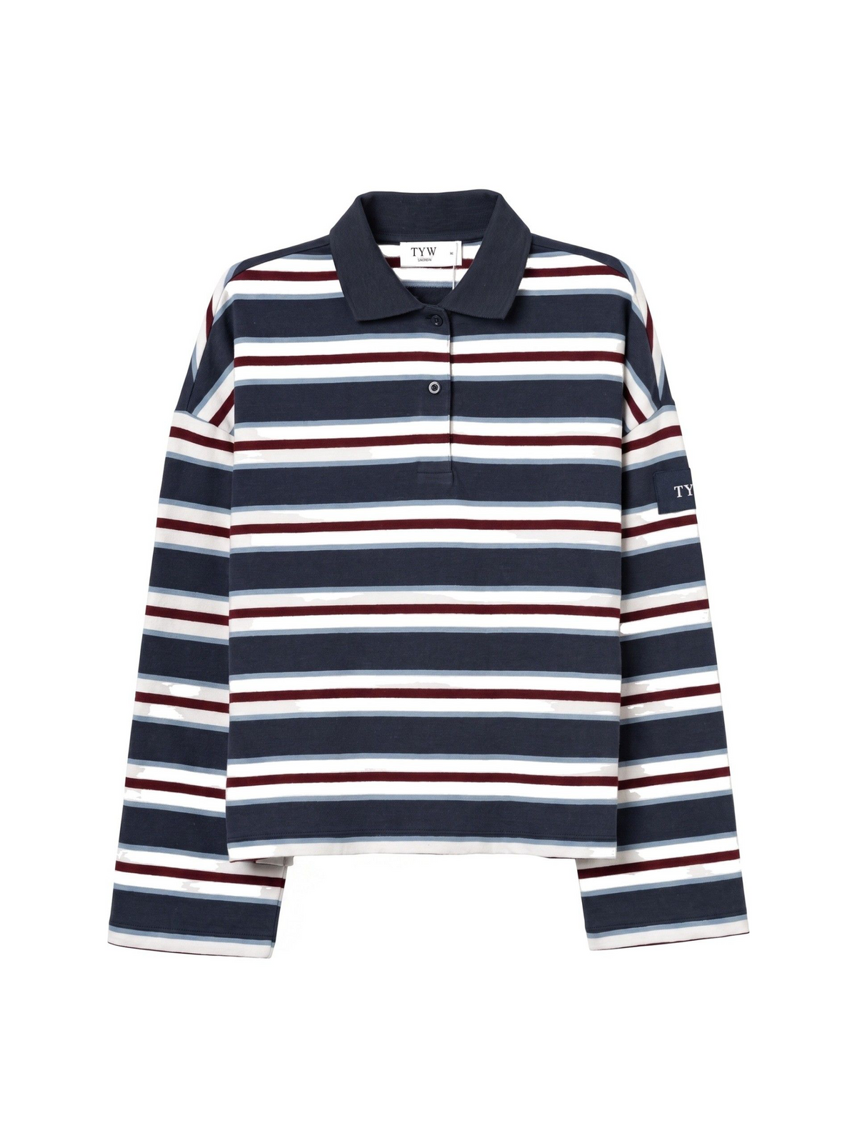 Polo de manga larga de rayas