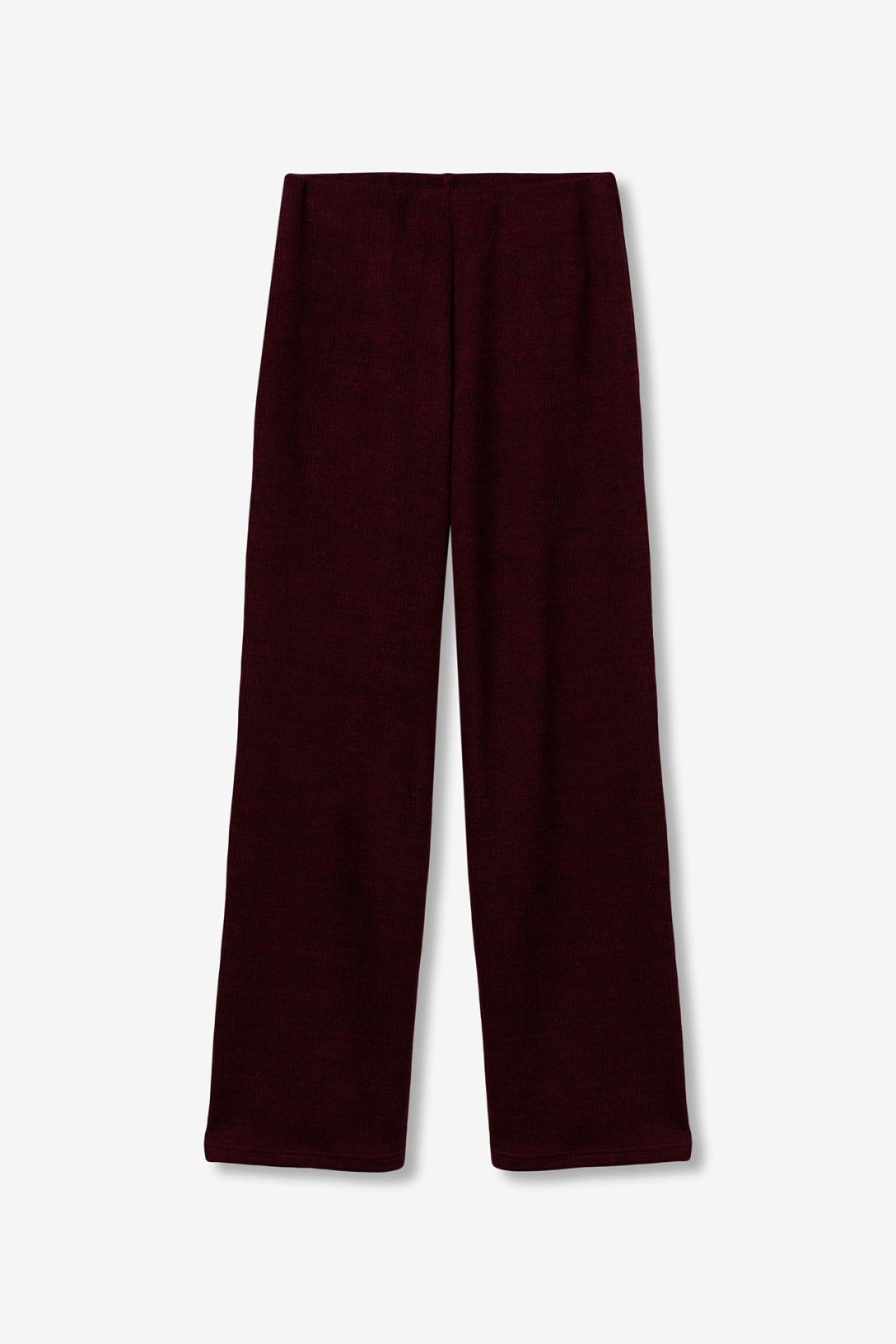 Pantalón de punto granate