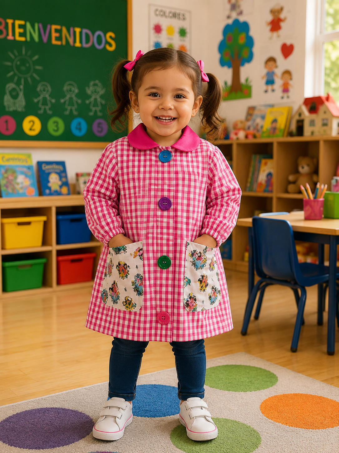 Mandilon bata escolar Princesas