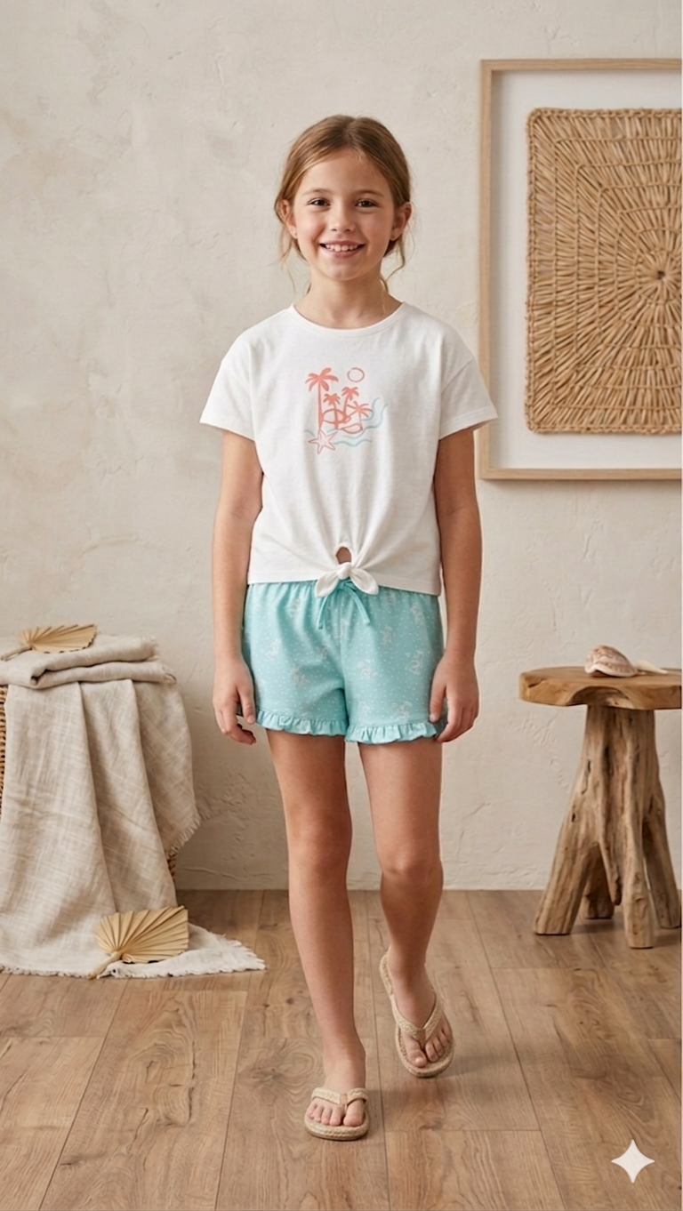 Conjunto Manga Corta Y Short