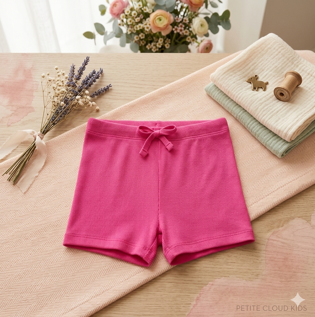 Short canalé de niña