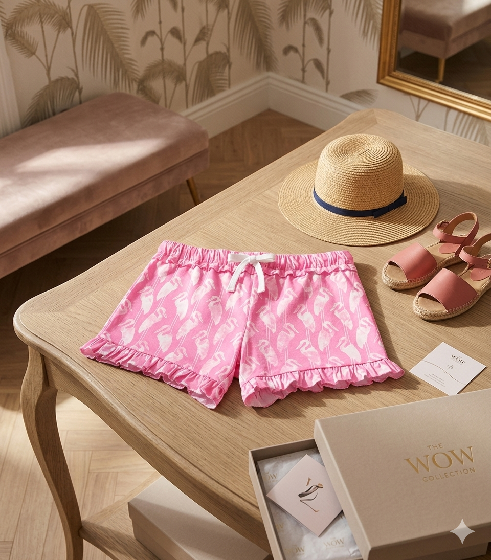 Short punto estampado de niña