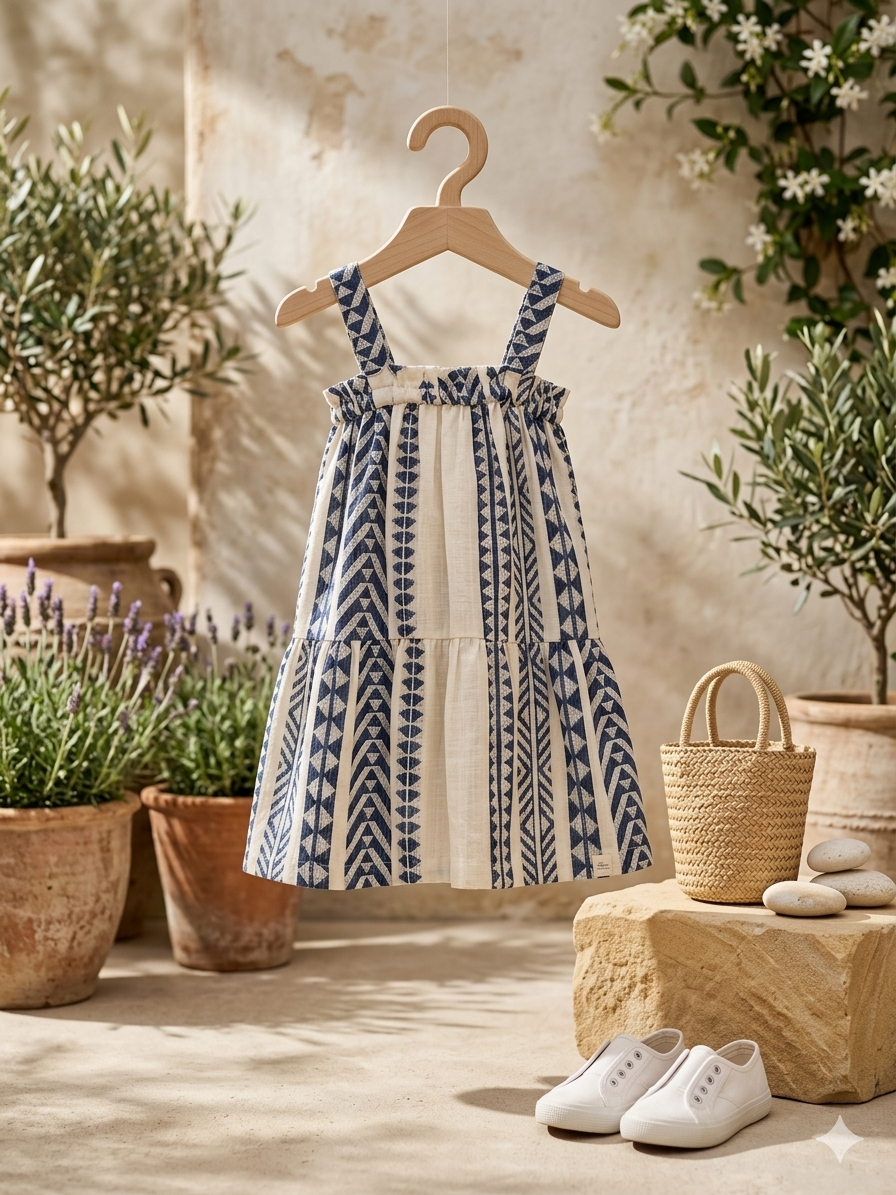 Vestido tirante Teñido